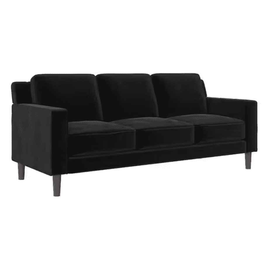 DHP Bexley 77" Velvet Upholstered 3-Seater Sofa: $227 DHP Bexley 77" Velvet Upholstered 3-Seater Sofa: $227