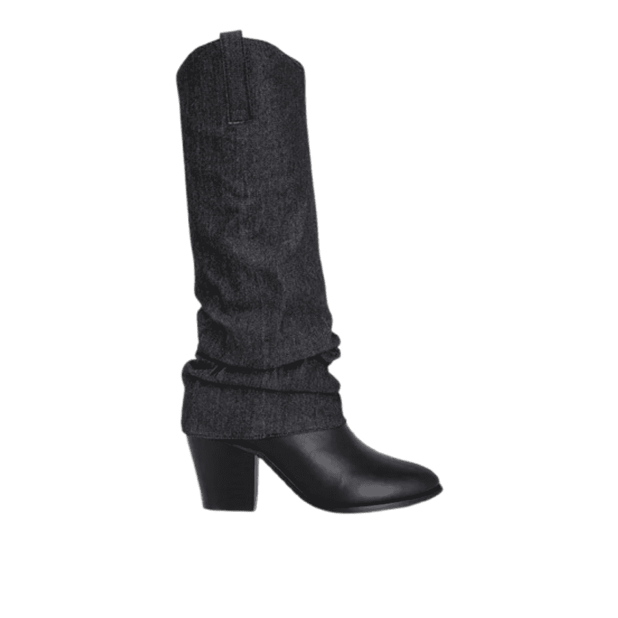 London Rag Women's Cowboy Boots w/ Denim Sleeve: $40.94