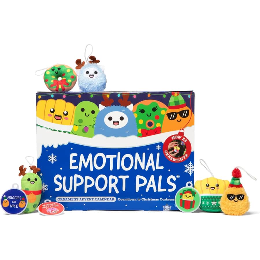 Emotional Support Pals Ornaments Advent Calendar: $21