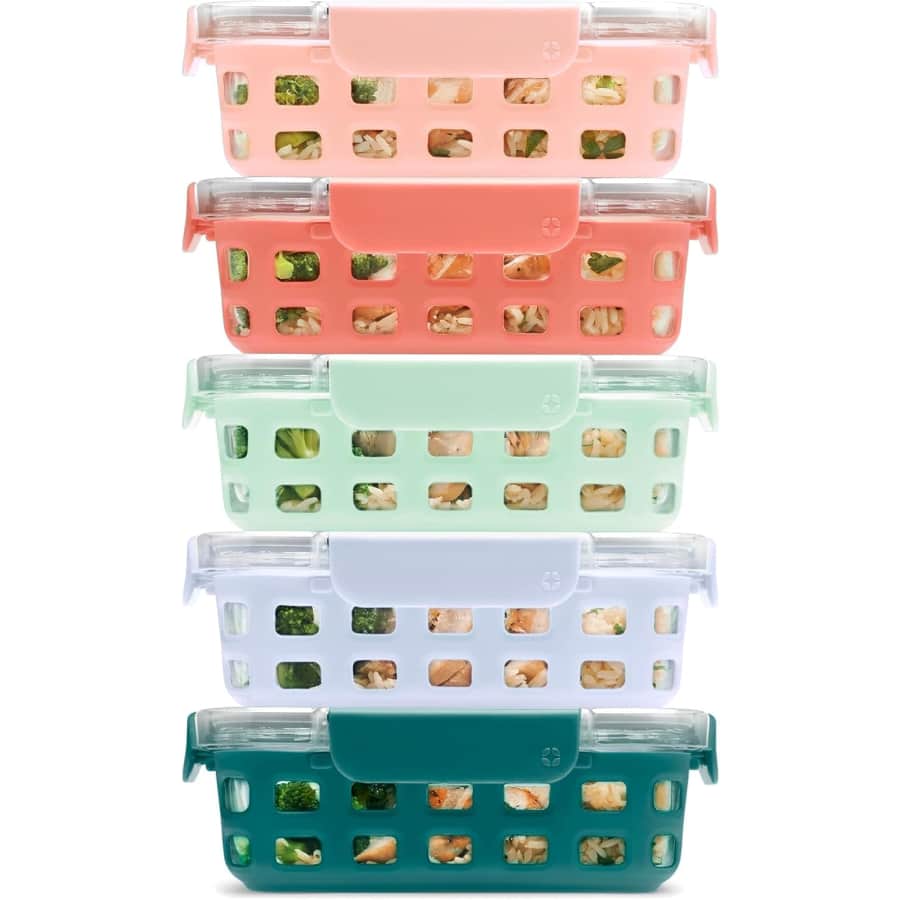 Ello Duraglass 10-Piece Meal Prep Set: $24
