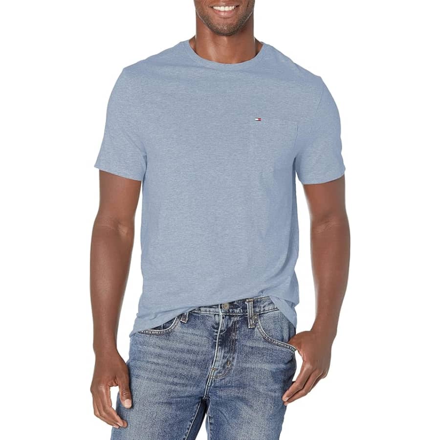 Tommy Hilfiger Men's Essential Crew Neck T-Shirt: From $17 Tommy Hilfiger Men's Essential Crew Neck T-Shirt: From $17