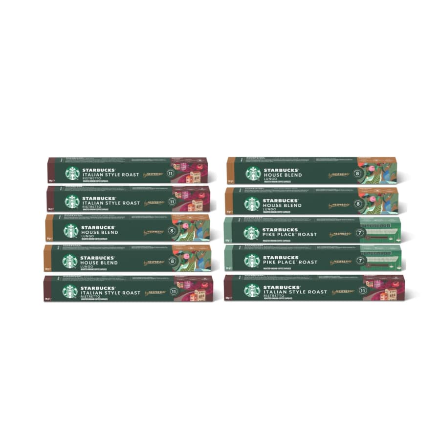 Starbucks by Nespresso Espresso Italian Style Roast 100-Pack: $55 Starbucks by Nespresso Espresso Italian Style Roast 100-Pack: $55