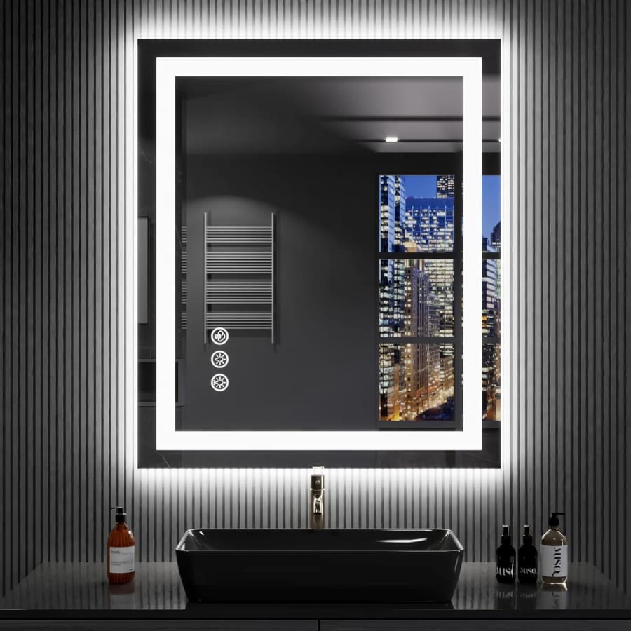 Loaao 24" x 32" LED Bathroom Mirror: $93