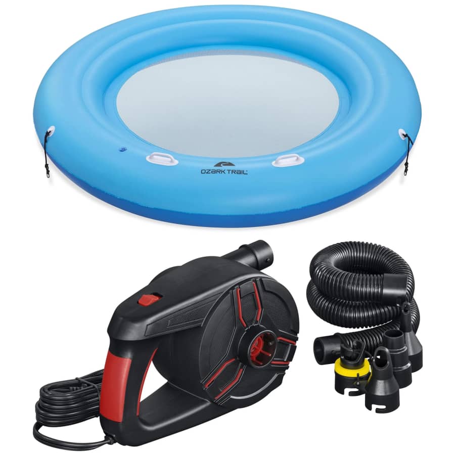 Ozark Trail 7.5-Ft. Water Hammock w/ Powergrip Pro Electric Air Pump: $69 Ozark Trail 7.5-Ft. Water Hammock w/ Powergrip Pro Electric Air Pump: $69