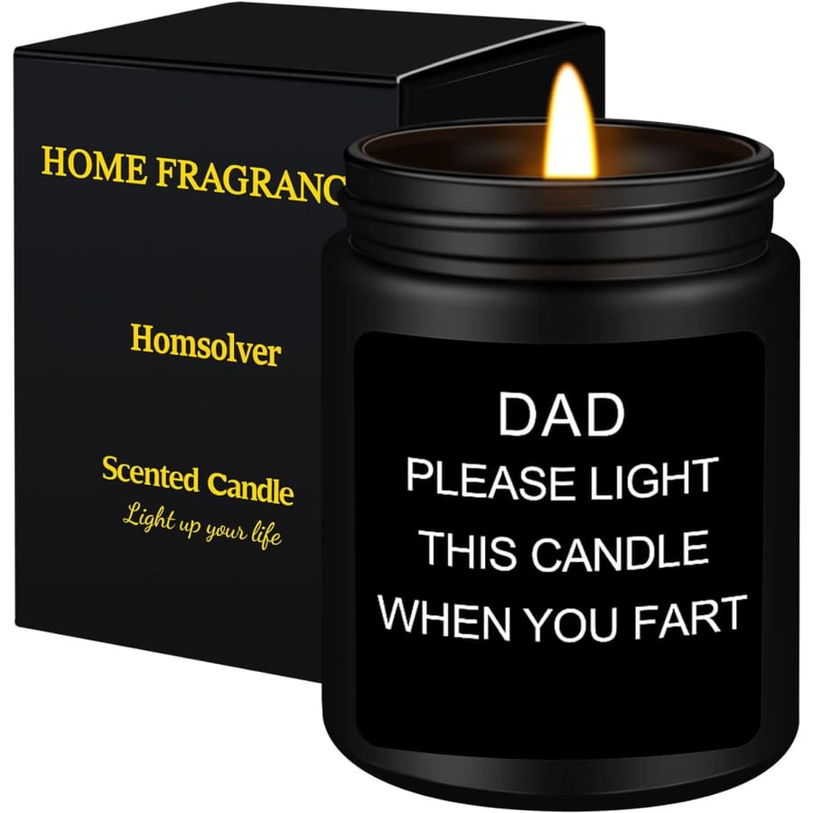 Homesolver Candle for Dads: $10