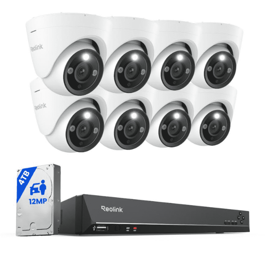 Reolink 12MP PoE Security System with Color Night Vision: $874.99