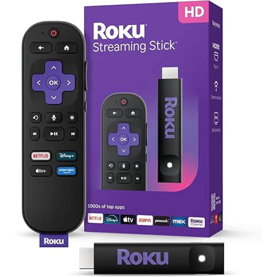 Roku HD Streaming Stick (2025): $17 Roku HD Streaming Stick (2025): $17