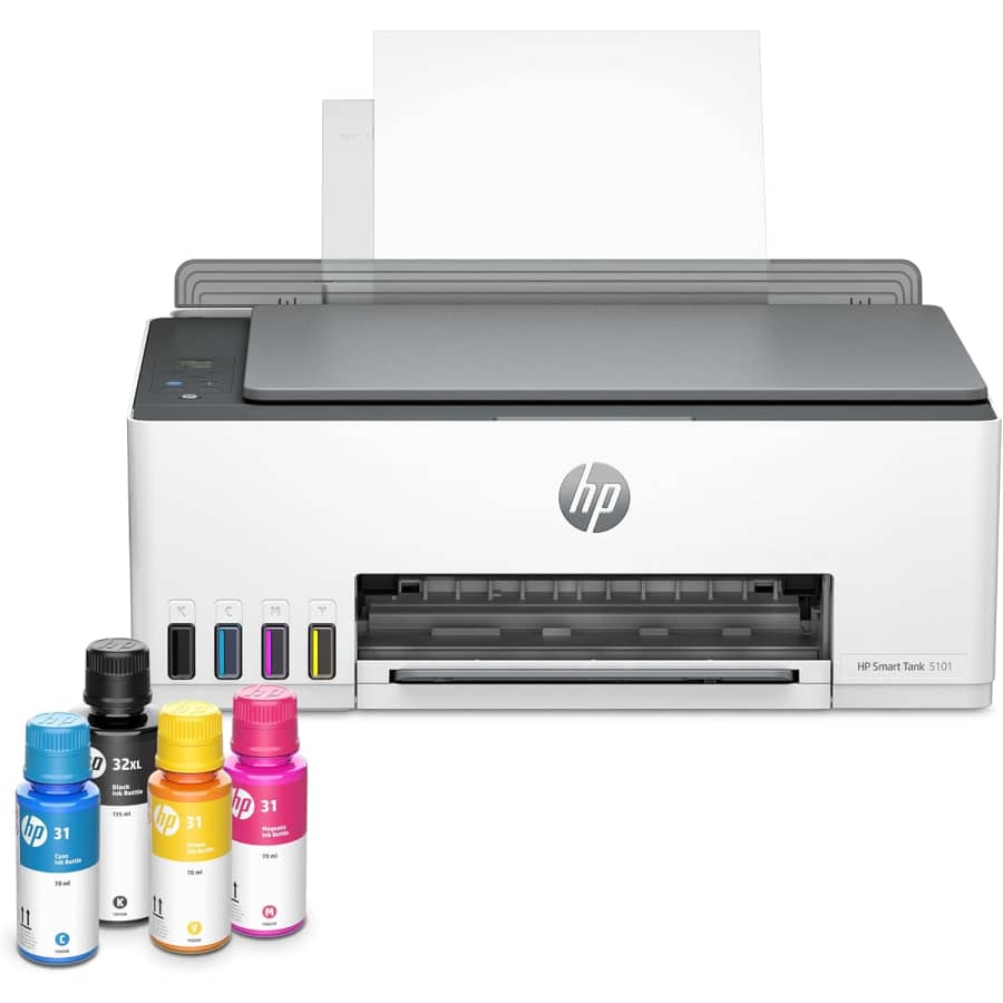 HP Smart-Tank 5101 Wireless All-in-One Ink-Tank Printer: $190