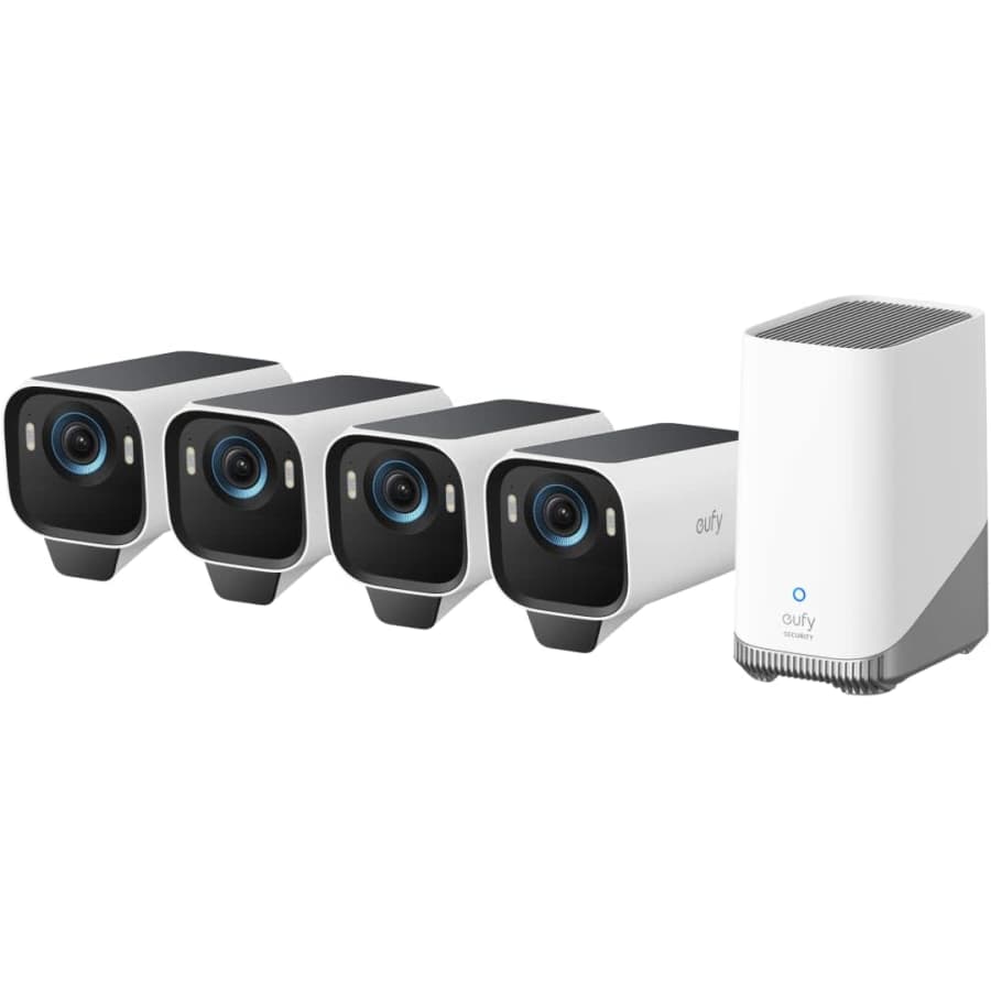 Eufy Security eufyCam S3 Pro 4K Solar 4-Cam Kit: $580 Eufy Security eufyCam S3 Pro 4K Solar 4-Cam Kit: $580