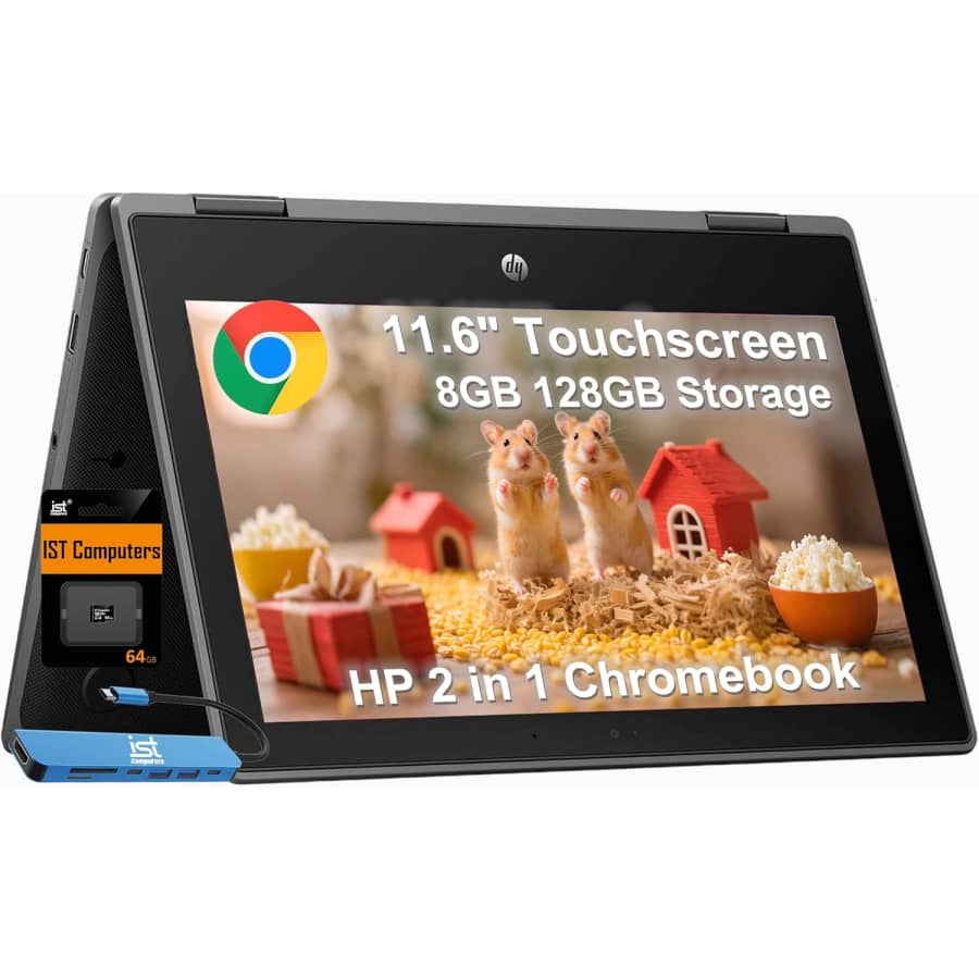 HP X360 Celeron N5100 11.6" 2‑in‑1 Chromebook Pro: $244.93 HP X360 Celeron N5100 11.6" 2‑in‑1 Chromebook Pro: $244.93