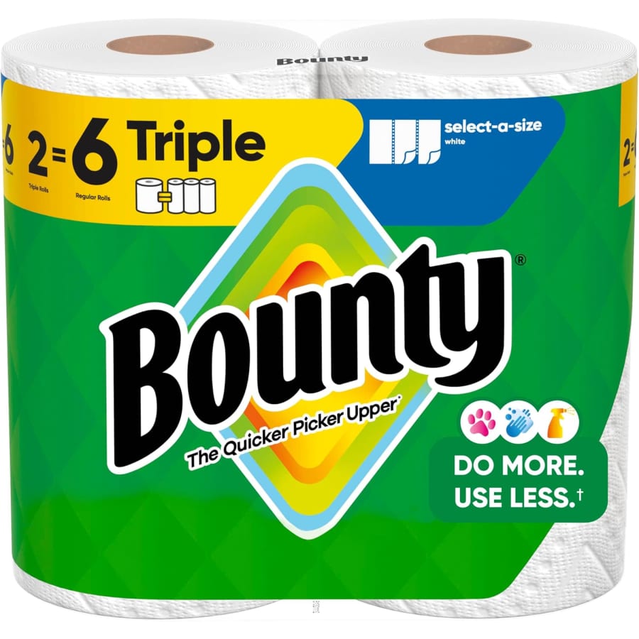 Bounty Select-A-Size Paper Towels 2-Pack: $6.97 Bounty Select-A-Size Paper Towels 2-Pack: $6.97