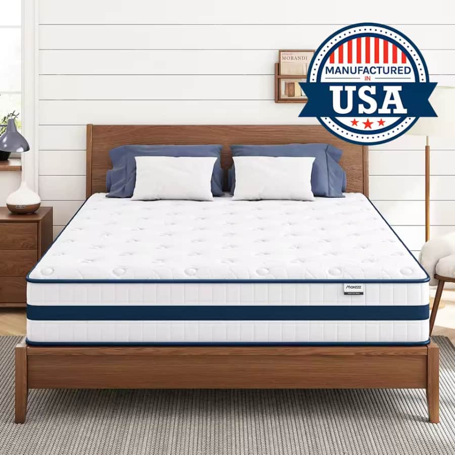 Maxzzz 10" Queen Hybrid Memory Foam Mattress: $101.29
