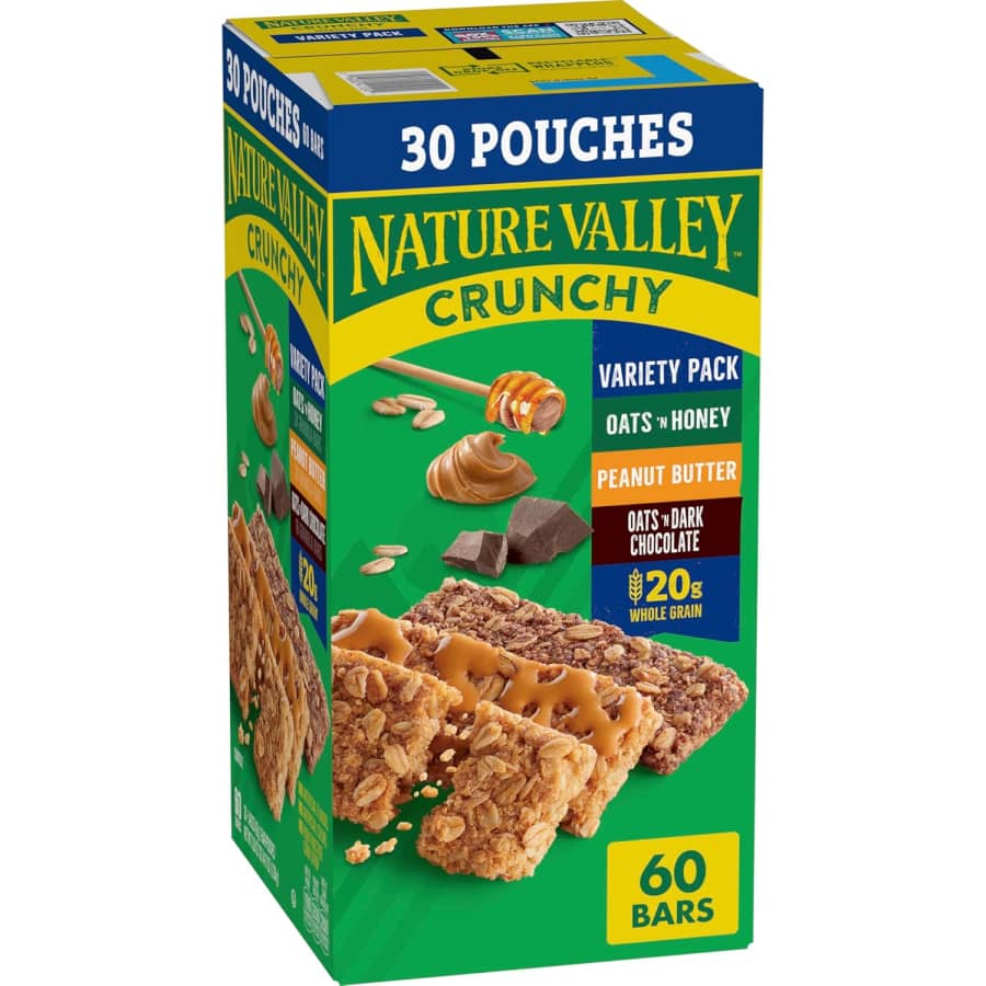 Nature Valley Crunchy Granola Bars 60-Pack: $6.73 via Sub & Save Nature Valley Crunchy Granola Bars 60-Pack: $6.73 via Sub & Save