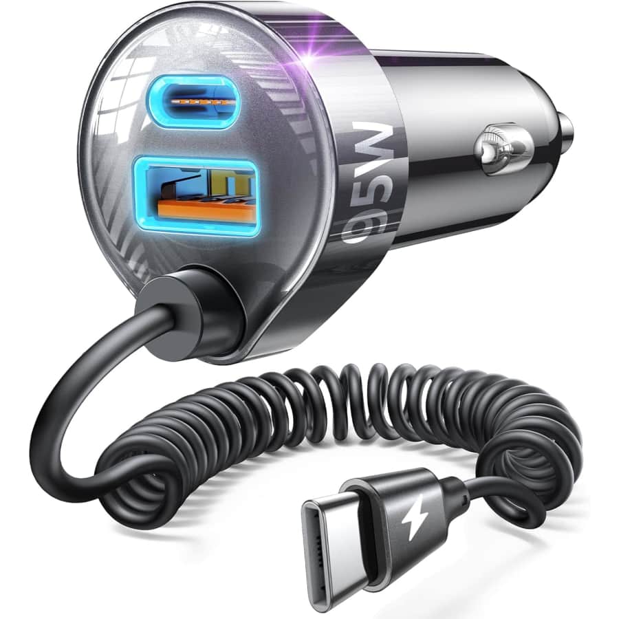 Lisen 95W USB-C Car Charger: $7.98