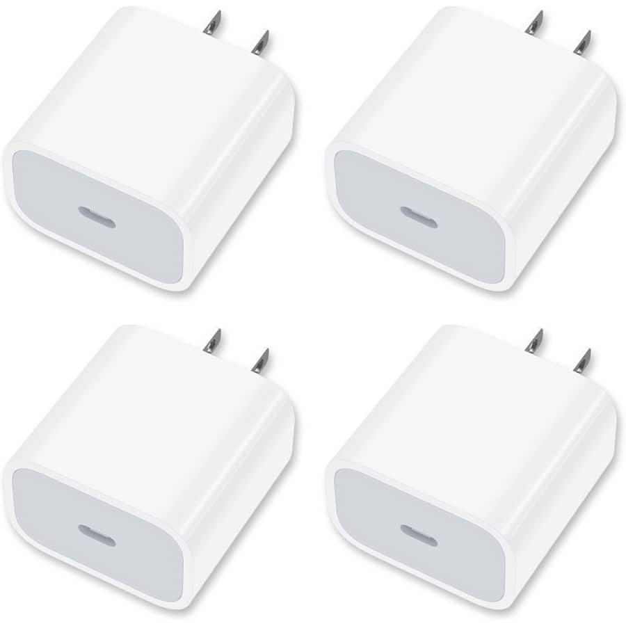 USB-C Wall Charger 4-Pack: $8.49