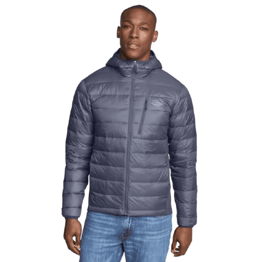 Eddie Bauer Men's Down Puffer Hooded Jacket: $25
