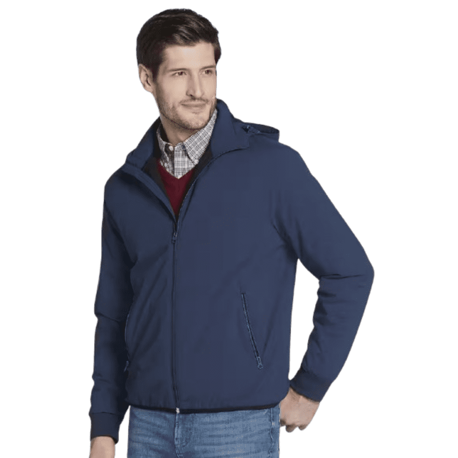 Jos. A. Bank Men's Traveler Collection Traditional Fit Hooded Jacket: $14.99 Jos. A. Bank Men's Traveler Collection Traditional Fit Hooded Jacket: $14.99