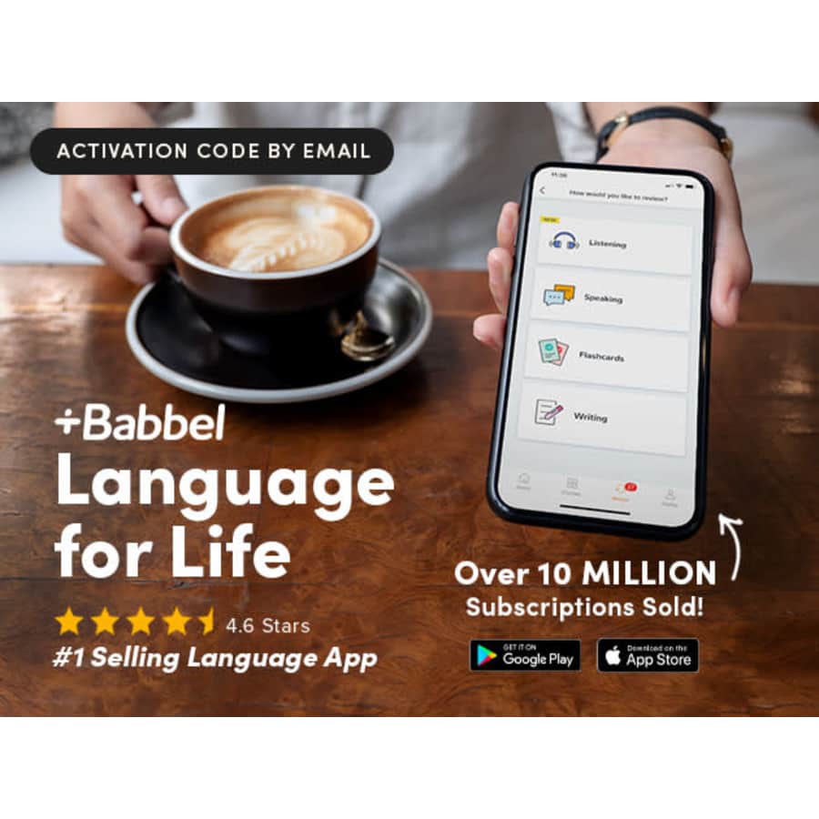Babbel Language Learning: All Language Lifetime Subscription: $130 Babbel Language Learning: All Language Lifetime Subscription: $130