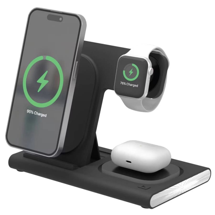 Open-Box Just Wireless 3-in-1 Portable Wireless Charger: $15.29