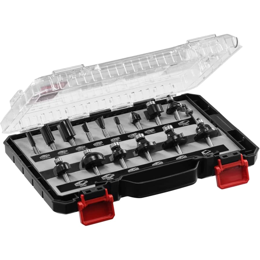 SKIL Carbide-Tipped 15-Piece Router Bit Set: $39