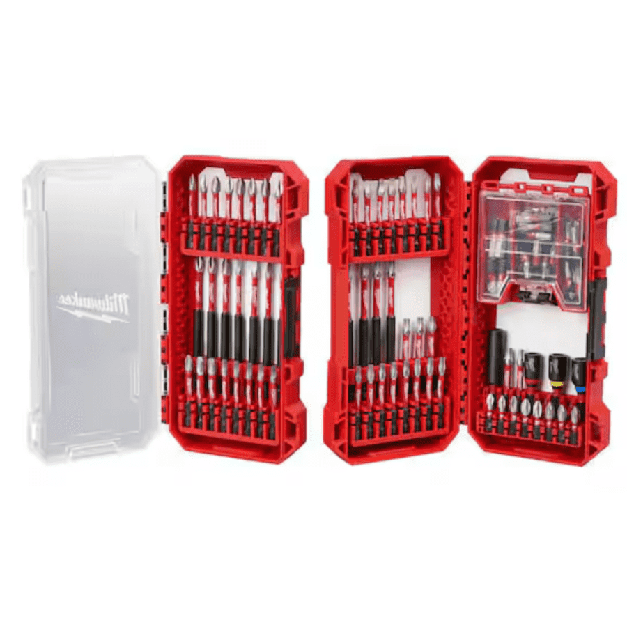 Milwaukee Shockwave 100-Piece Impact-Duty Alloy Steel Screw Driver Bit Set: $32
