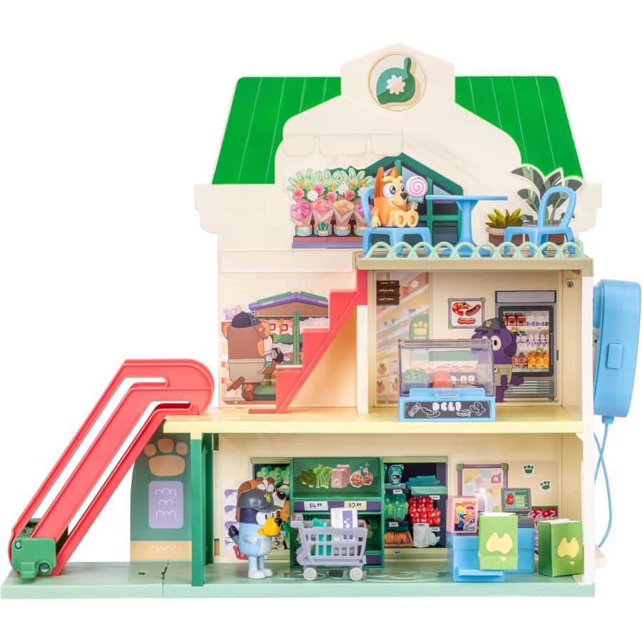 Bluey and Bingo Supermarket Playset: $34.99