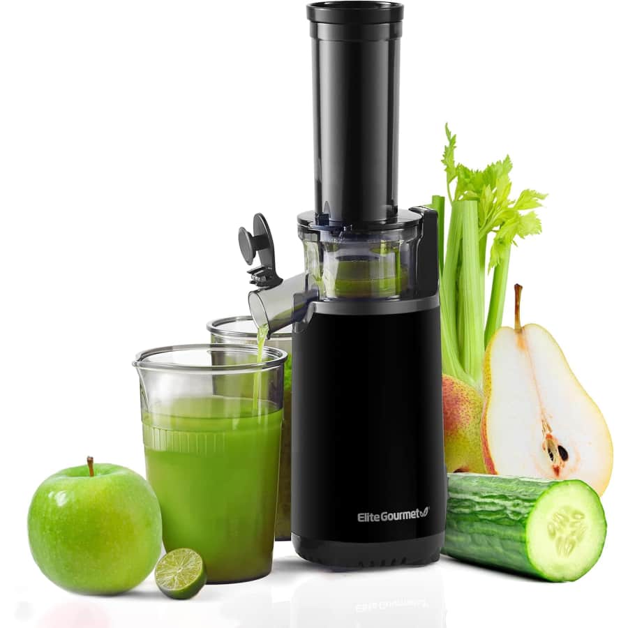 Elite Gourmet Masticating Slow Juicer: $30 Elite Gourmet Masticating Slow Juicer: $30