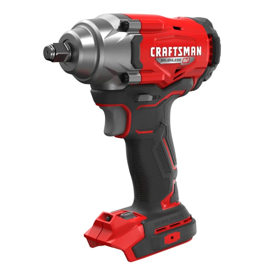 Craftsman 20V Variable Speed Brushless 1/2" Cordless Impact Wrench (bare tool): $99