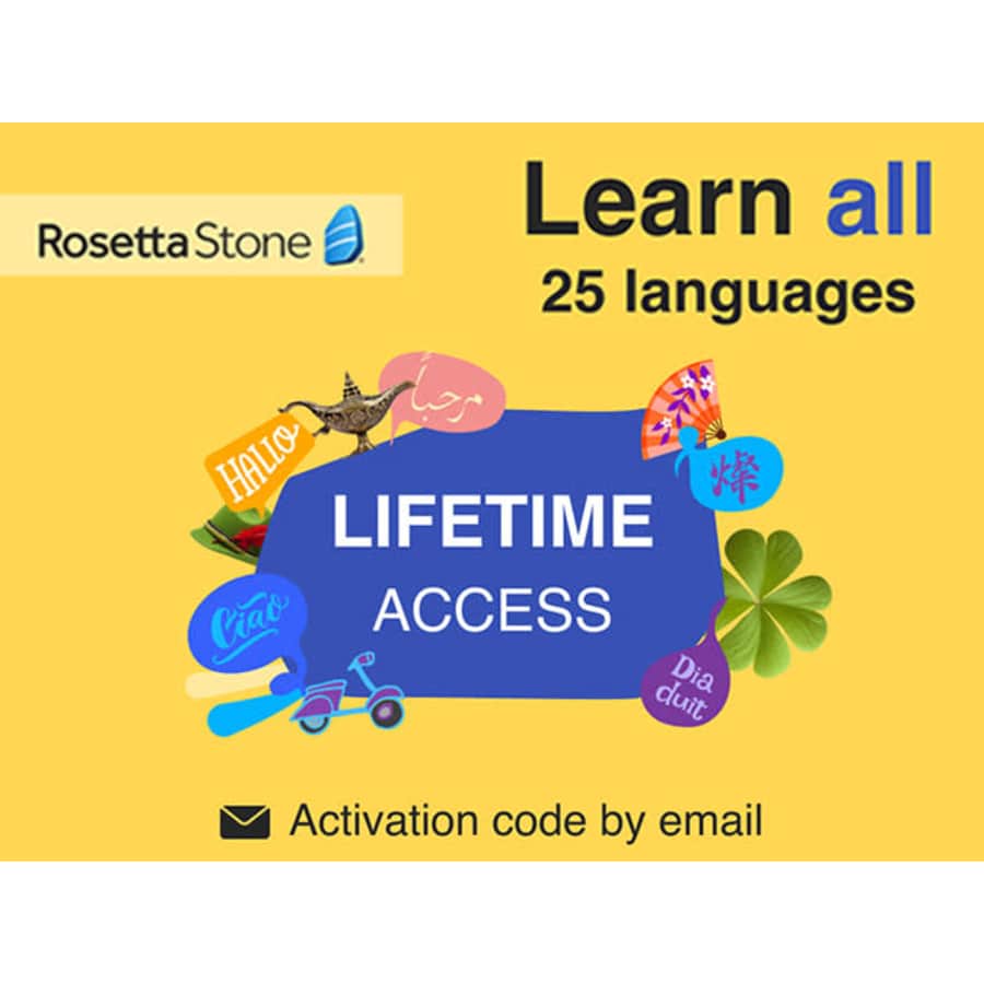 Rosetta Stone Lifetime Subscription: $149