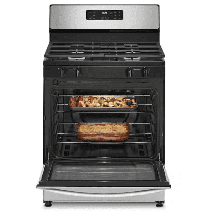 Whirlpool 30" 4-Burner Freestanding Gas Range: $598