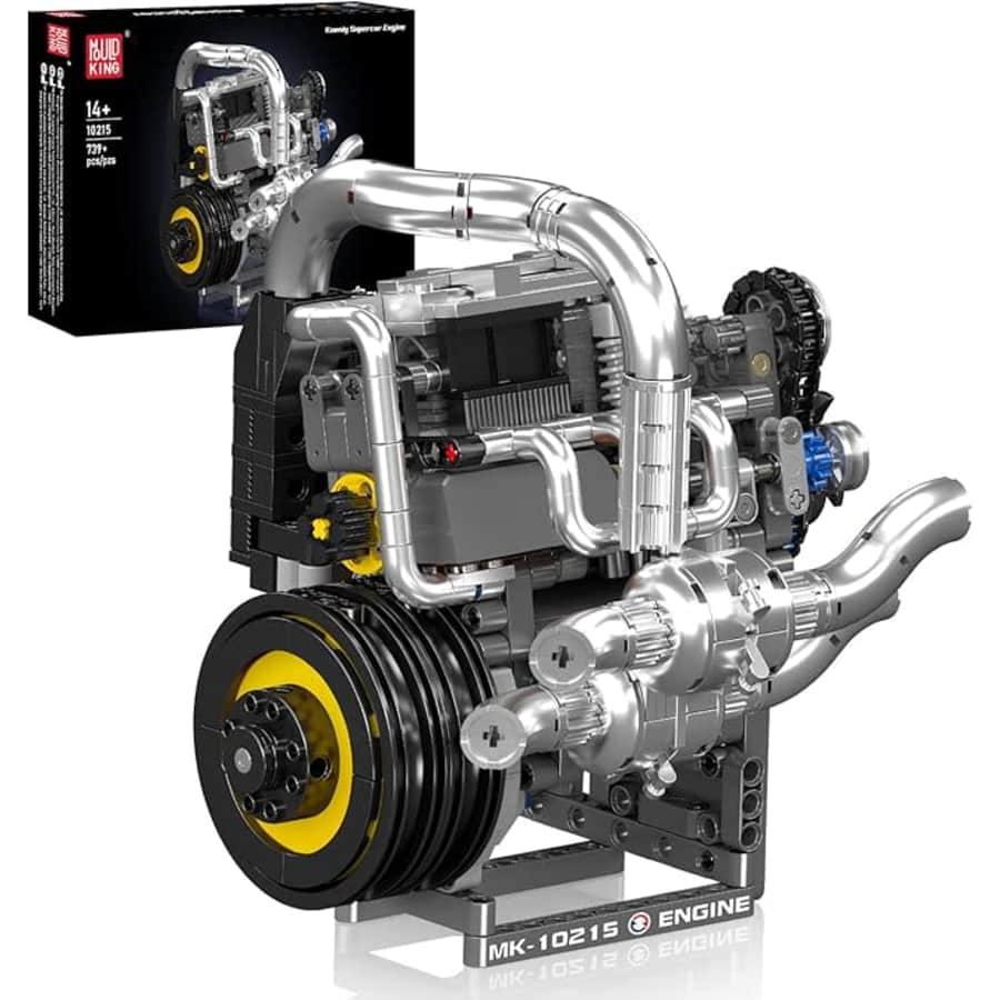 Mould King Koenig Supercar Engine Building Set: $21.49