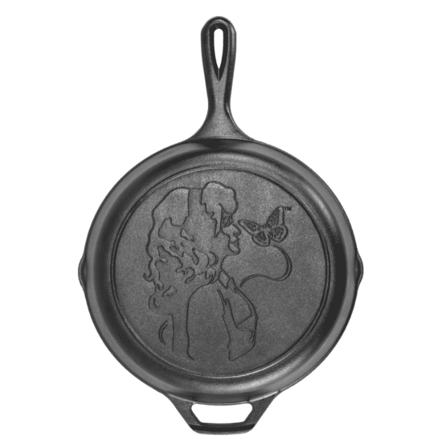 Lodge 10.25" Dolly Parton Pre-Seasoned Cast Iron Stamped Skillet: $25