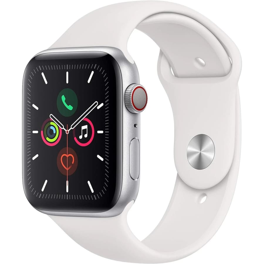 Refurb Apple Watch Series 5 GPS + Cellular 44mm Aluminum Sport Smartwatch: $110