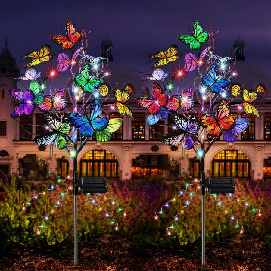 Solar Butterfly Lights 2-Pack: $16 Solar Butterfly Lights 2-Pack: $16
