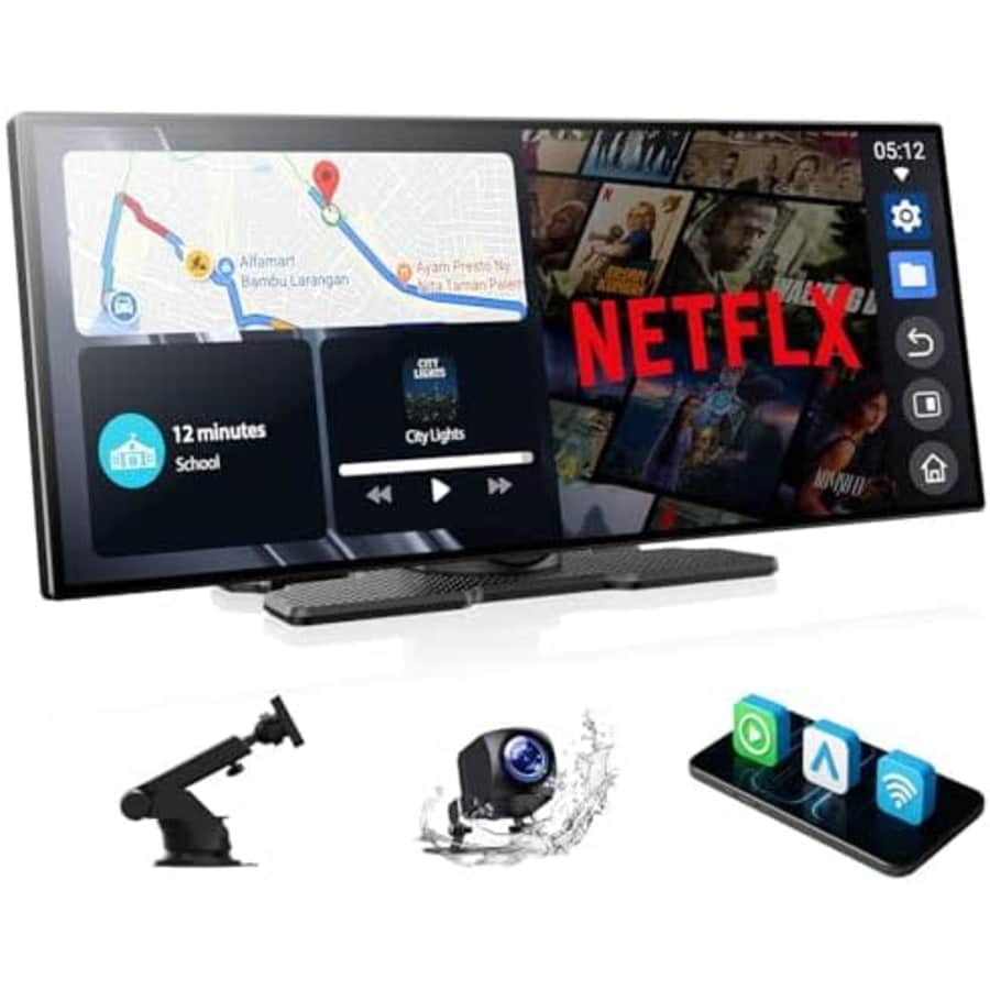 Volam 10.25" CarPlay Screen w/ 1080p Backup Cam: $79 w/ Pr