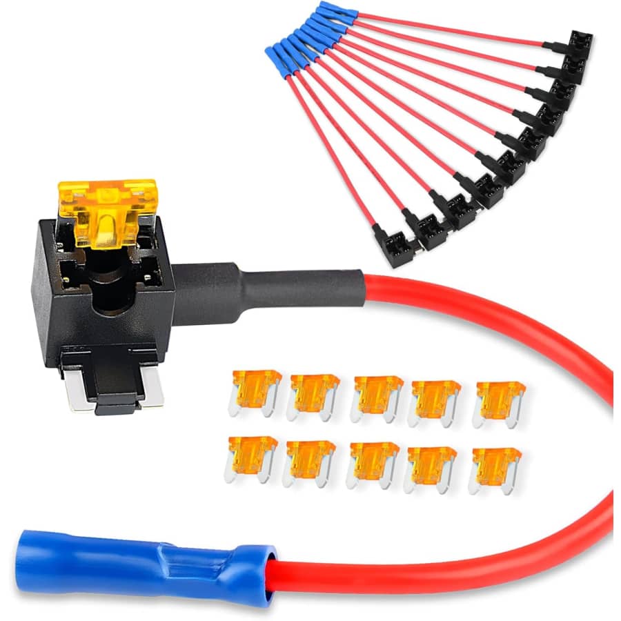 Nilight 12V Car Fuse TAP Adapter 10-Pack: $7.86