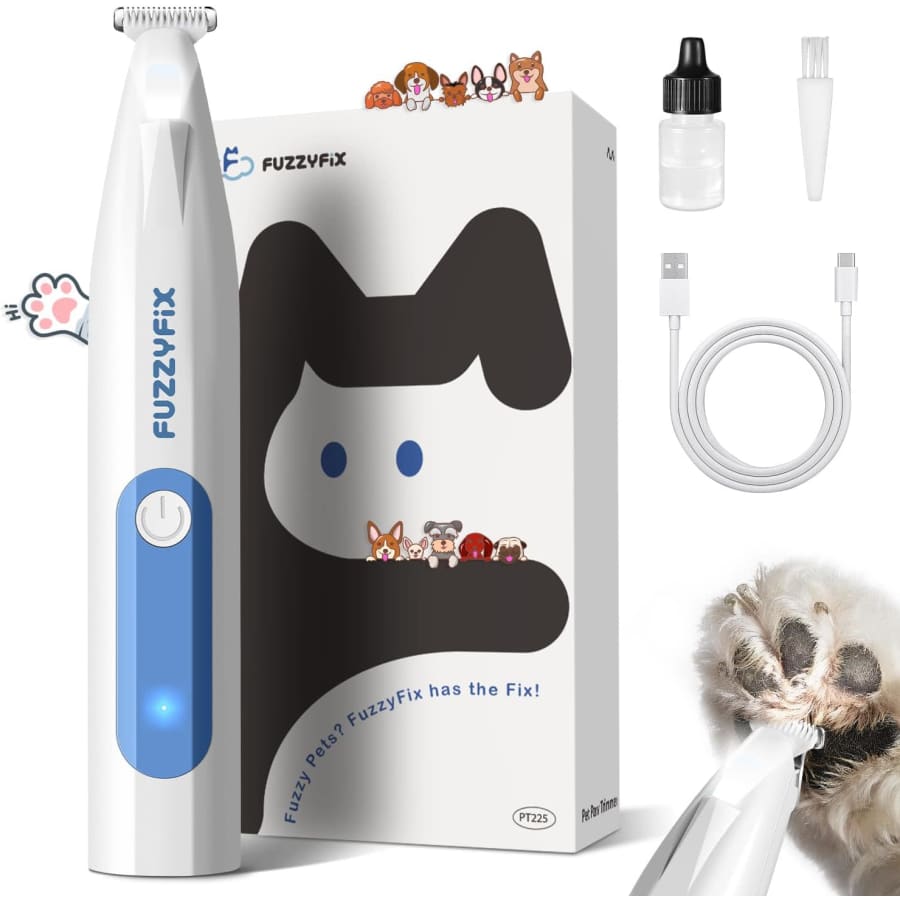FuzzyFix Dog Paw Trimmer w/ LED Light: $7