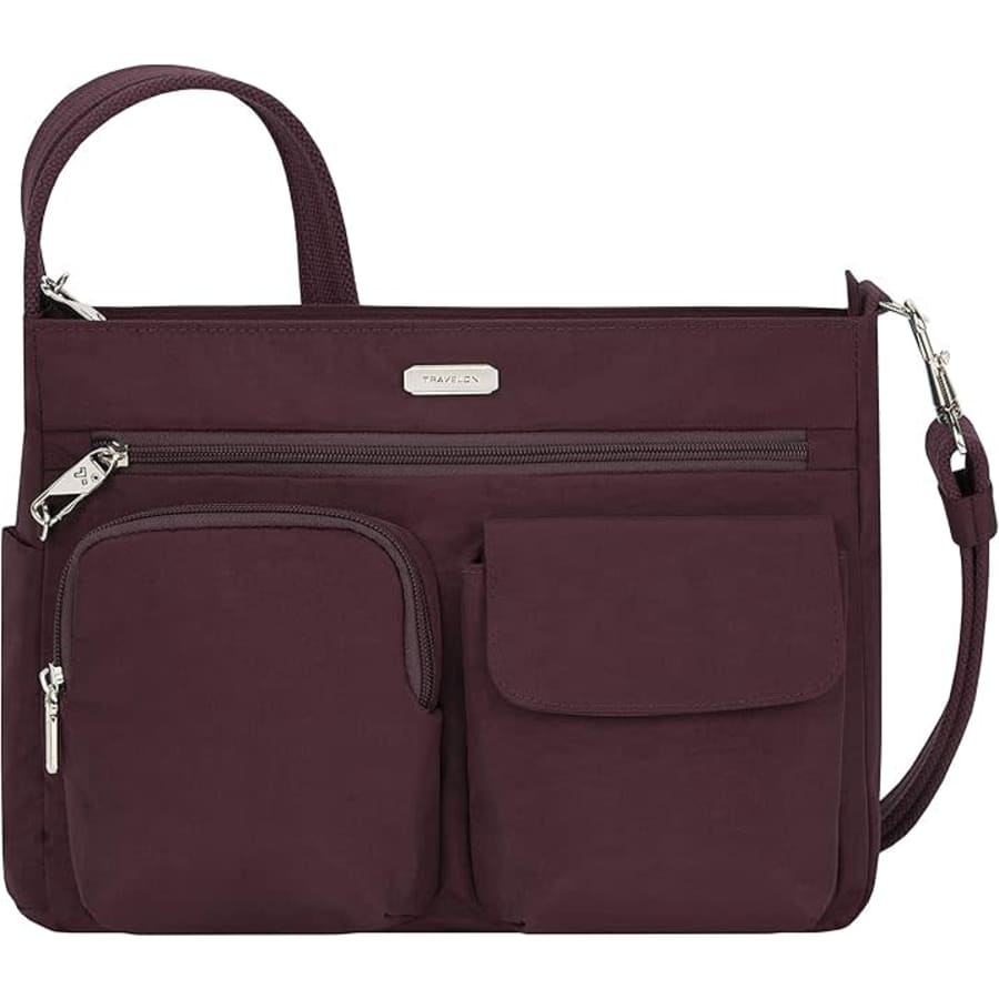 Travelon Anti-Theft Essentials Patch Pocket Crossbody Bag: $42 Travelon Anti-Theft Essentials Patch Pocket Crossbody Bag: $42