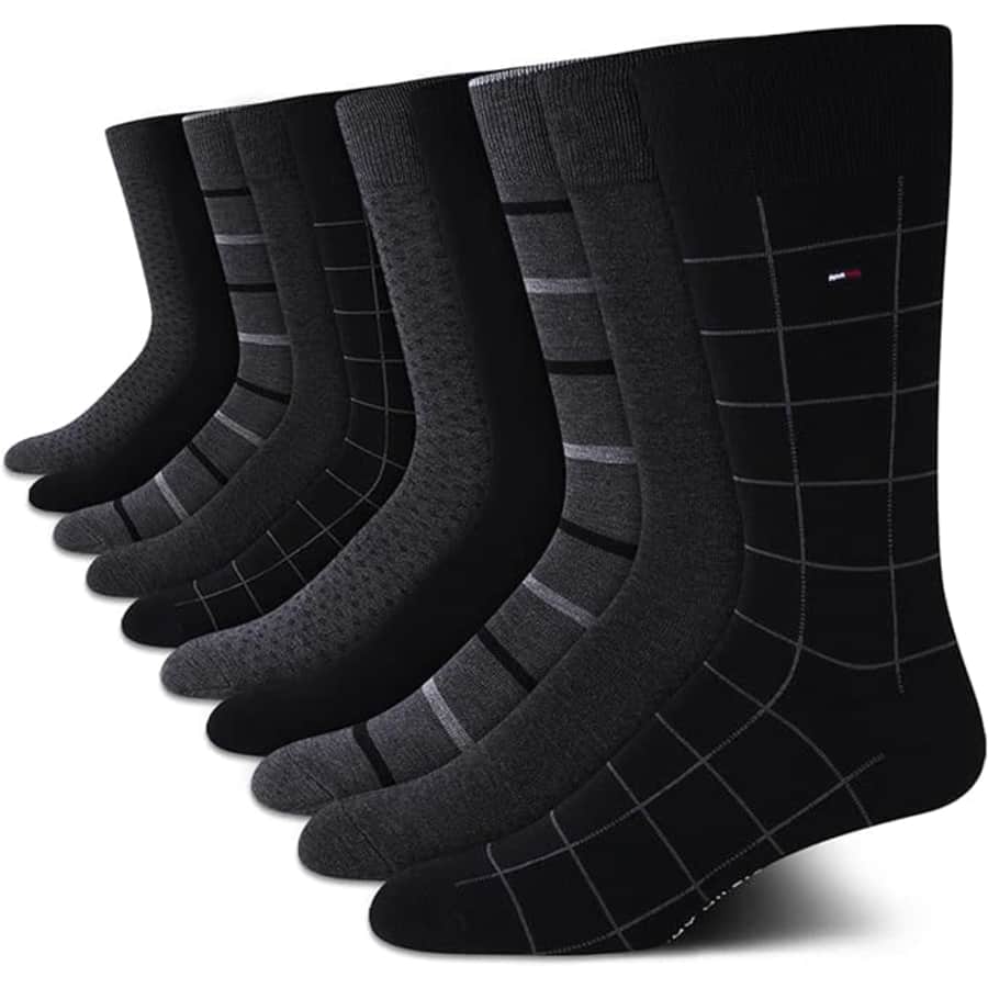 Tommy Hilfiger Men's Dress Socks 10-Pack: $22 Tommy Hilfiger Men's Dress Socks 10-Pack: $22