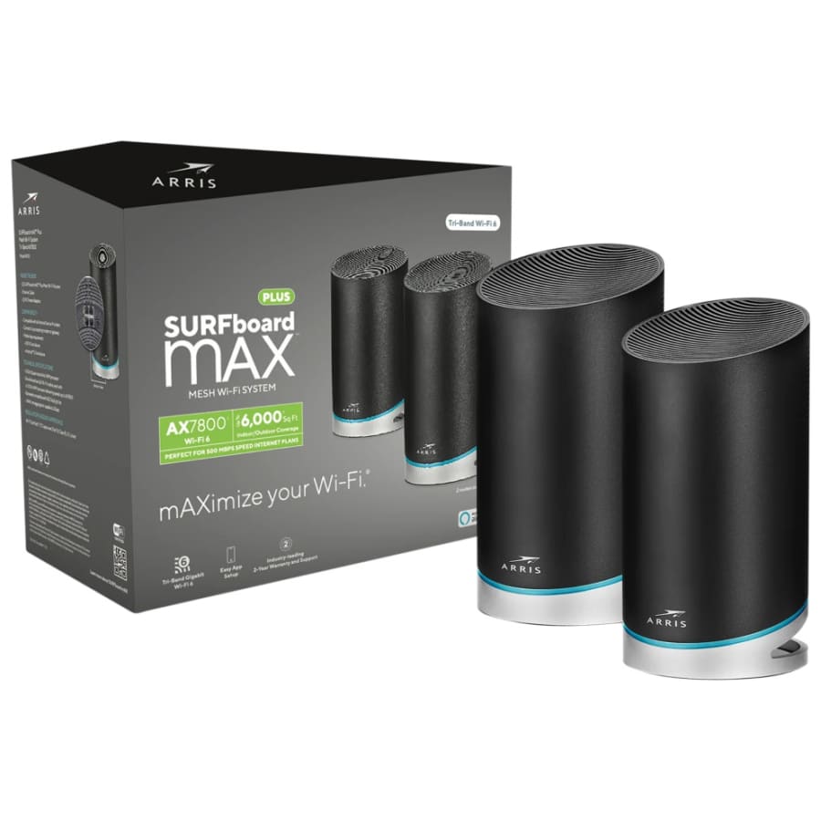 Arris SURFboard MAX AX7800 Tri-Band Mesh WiFi 6 System: $60 Arris SURFboard MAX AX7800 Tri-Band Mesh WiFi 6 System: $60