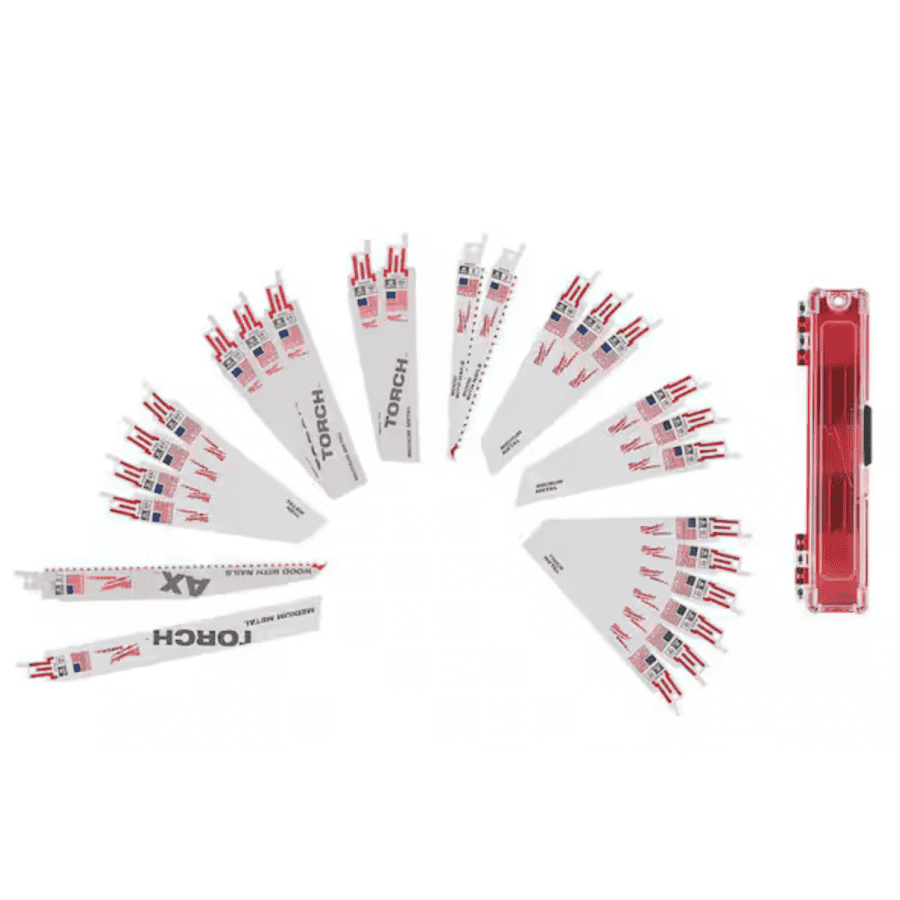 Milwaukee Sawzall Demolition Bi-Metal Reciprocating 25pc Saw Blade Set: $24 Milwaukee Sawzall Demolition Bi-Metal Reciprocating 25pc Saw Blade Set: $24