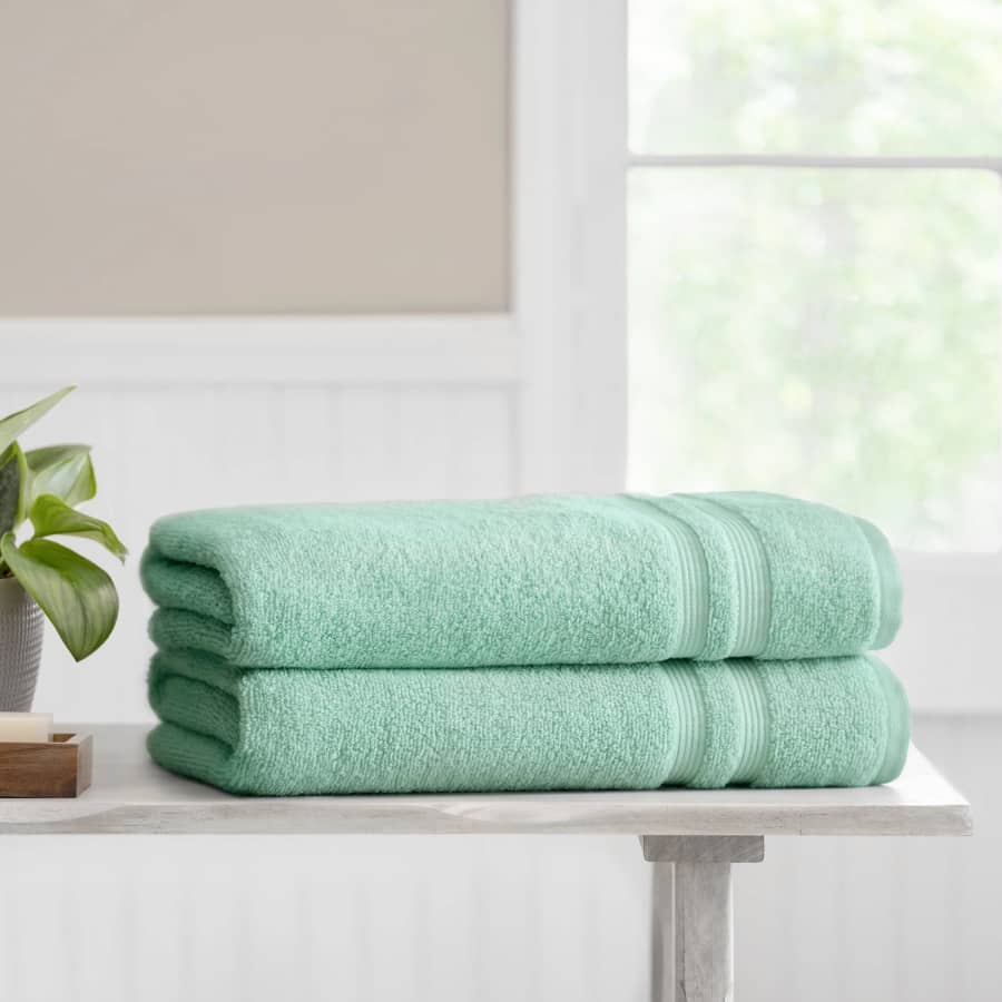 Mainstays 30" x 62" Performance Solid Bath Sheet 2-Pack: $8.98