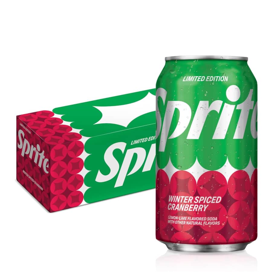 Sprite Winter Spiced Cranberry 12-oz. Soda 12-Pack: $4.82 Sprite Winter Spiced Cranberry 12-oz. Soda 12-Pack: $4.82