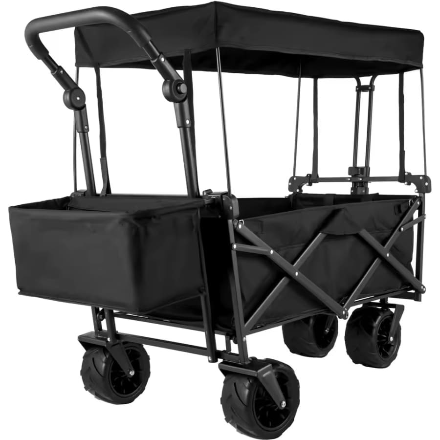 SucceBuy Folding Wagon w/ Canopy: $57.95 SucceBuy Folding Wagon w/ Canopy: $57.95