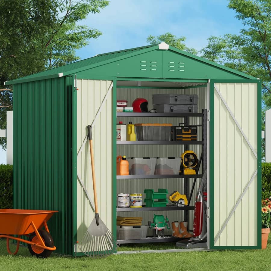 6x4-Foot Outdoor Storage Shed: $120 6x4-Foot Outdoor Storage Shed: $120