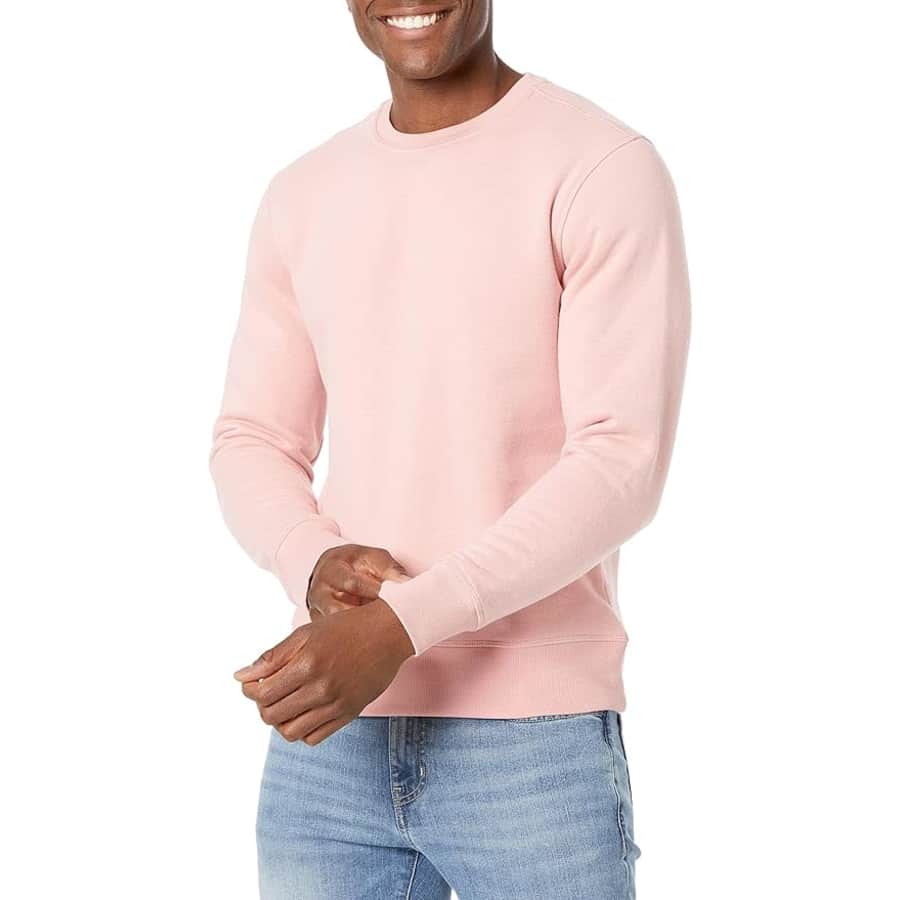 Amazon Essentials Men's Fleece Crewneck Sweatshirt: $6.45