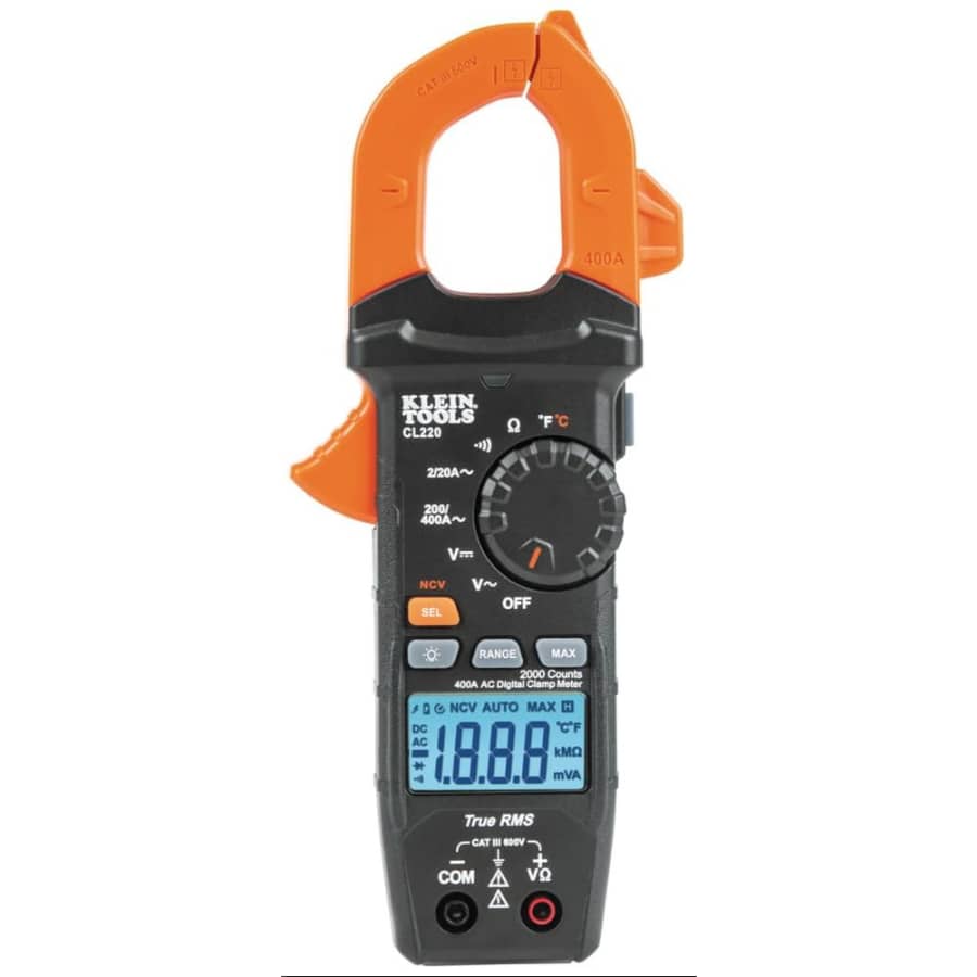 Klein Tools CL220 Digital Clamp Meter: $53 Klein Tools CL220 Digital Clamp Meter: $53