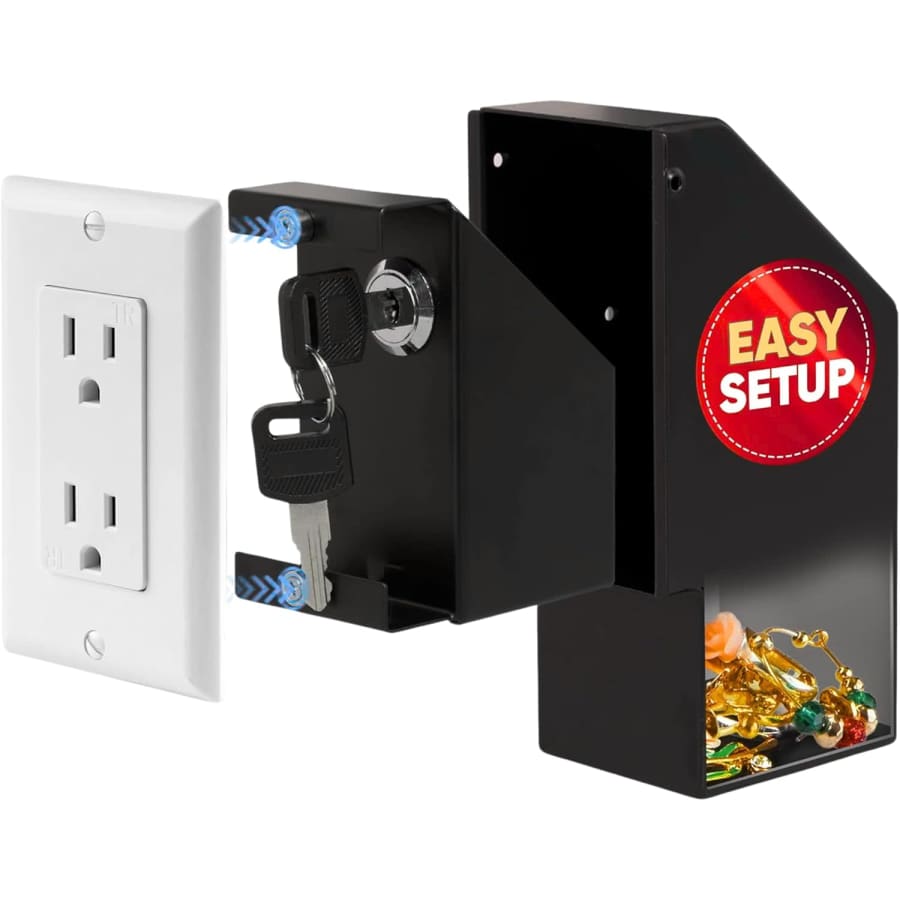 Elder Welder Wall Outlet Hidden Safe: $30