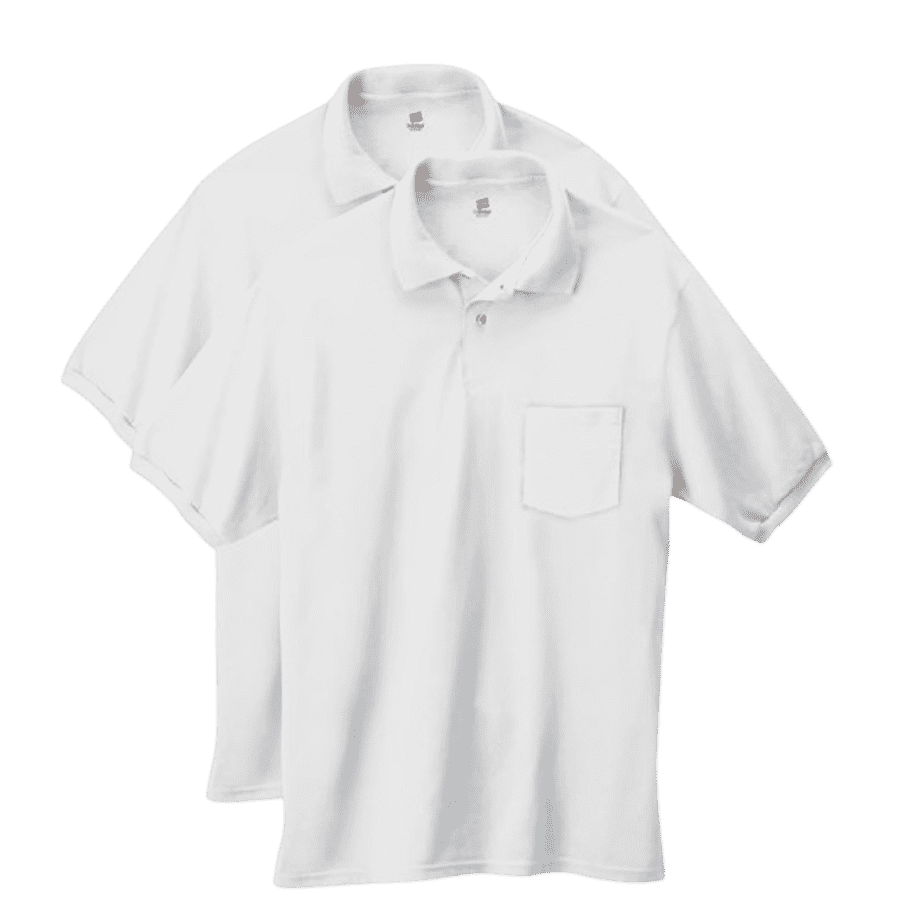 Hanes Men's Jersey Pocket Polo 2-Pack: $7.51 Hanes Men's Jersey Pocket Polo 2-Pack: $7.51