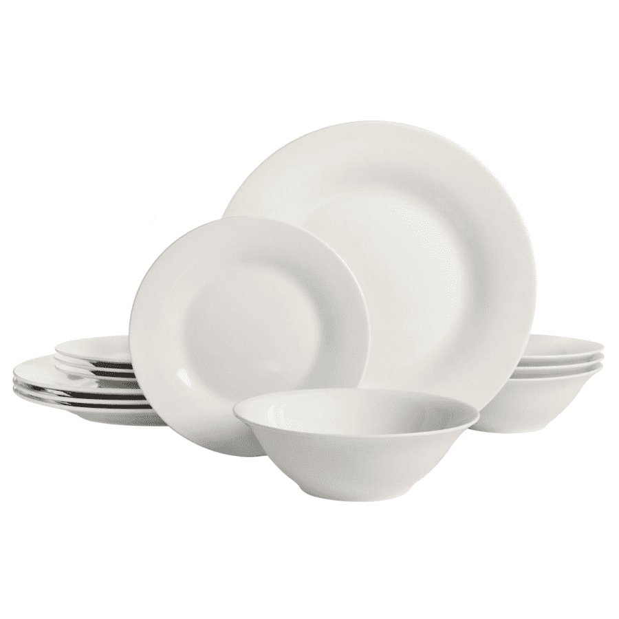 Gibson Home 12-Piece Dinnerware Set: $16 Gibson Home 12-Piece Dinnerware Set: $16